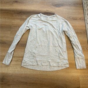 Gray Kids Long Sleeve Top